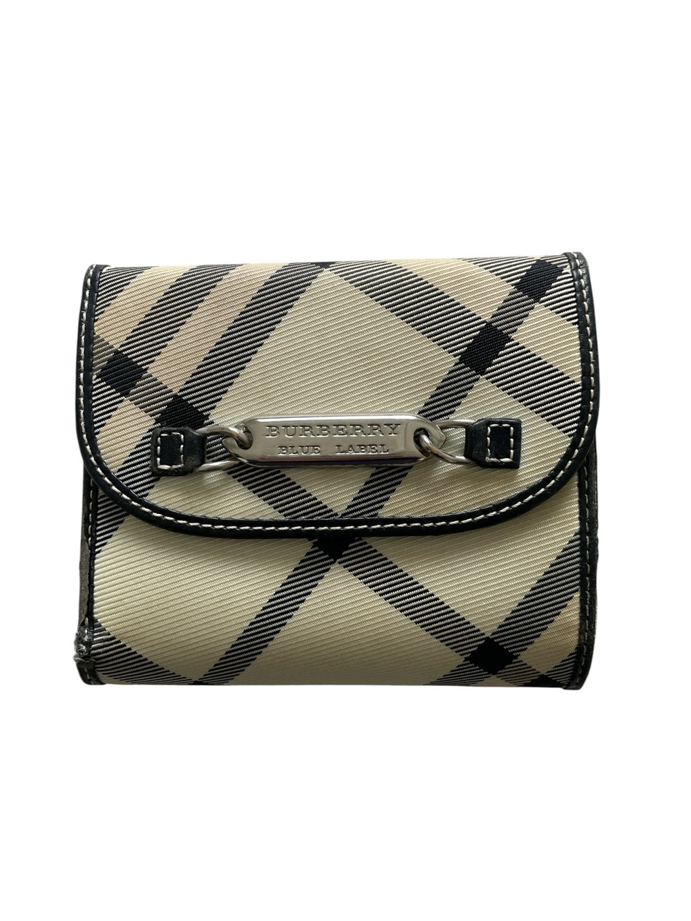 Burberry Vintage Blue Label Nova Check Compact Wallet
